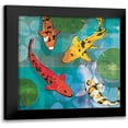 thumbnail image 1 of Venter, Tandi 15x15 Black Modern Framed Museum Art Print Titled - Lucky Koi I, 1 of 5