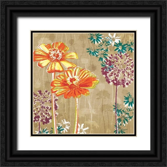 Venter, Tandi 15x15 Black Ornate Wood Framed with Double Matting Museum Art Print Titled - Good Times I