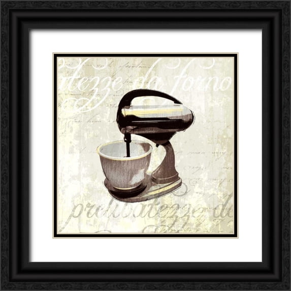 Venter, Tandi 15x15 Black Ornate Wood Framed with Double Matting Museum Art Print Titled - Kitchen Help IV