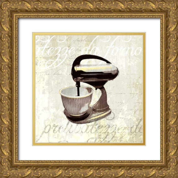 Venter, Tandi 15x15 Gold Ornate Wood Framed with Double Matting Museum Art Print Titled - Kitchen Help IV