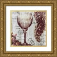thumbnail image 1 of Venter, Tandi 15x15 Gold Ornate Wood Framed with Double Matting Museum Art Print Titled - Shades of Red I, 1 of 4