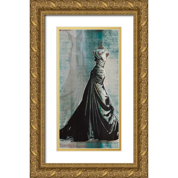 Venter, Tandi 18x32 Gold Ornate Wood Framed with Double Matting Museum Art Print Titled - Tonight I