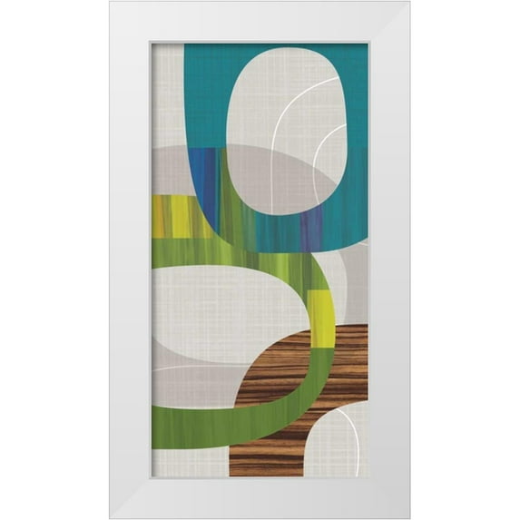 Venter, Tandi 18x32 White Modern Wood Framed Museum Art Print Titled - Links I