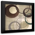 thumbnail image 1 of Venter, Tandi 20x20 Black Modern Framed Museum Art Print Titled - Hoops n Loops II, 1 of 5