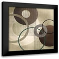 thumbnail image 1 of Venter, Tandi 20x20 Black Modern Framed Museum Art Print Titled - Hoops n Loops I, 1 of 5