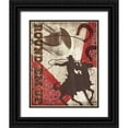 thumbnail image 1 of Venter, Tandi 20x24 Black Ornate Wood Framed with Double Matting Museum Art Print Titled - Round Em Up, 1 of 4
