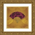 thumbnail image 1 of Venter, Tandi 26x26 Gold Ornate Wood Framed with Double Matting Museum Art Print Titled - Abanico IV, 1 of 4