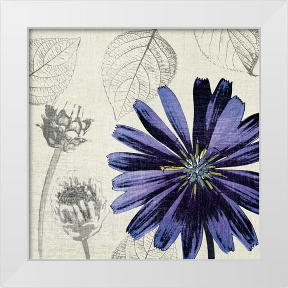 Venter, Tandi 26x26 White Modern Wood Framed Museum Art Print Titled - A Touch of Color III