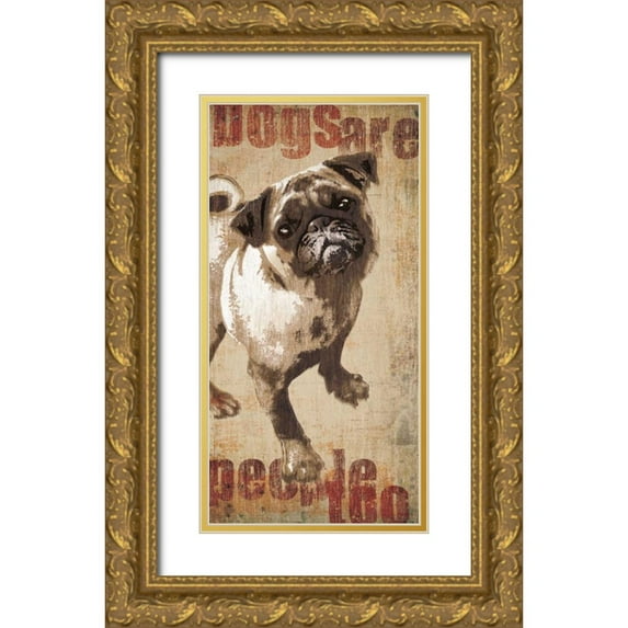 Venter, Tandi 9x14 Gold Ornate Wood Framed with Double Matting Museum Art Print Titled - Lola