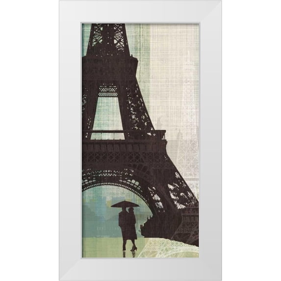 Venter, Tandi 9x14 White Modern Wood Framed Museum Art Print Titled - Eiffel Tower I
