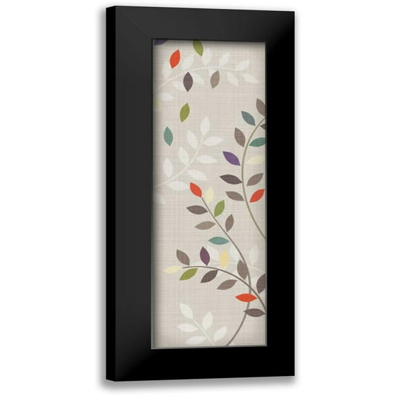 Venter, Tandi 9x18 Black Modern Framed Museum Art Print Titled - Leaflets I