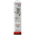 thumbnail image 1 of Ventev 12W Wall Charger + 3.3-Ft Lightning 8-Pin Cable - White, 1 of 2