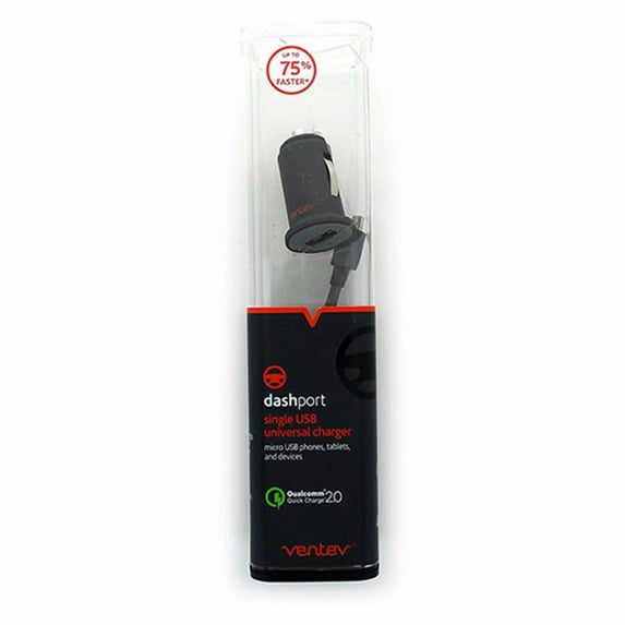 Ventev (541234) Car Charger for Micro USB Devices - Gray