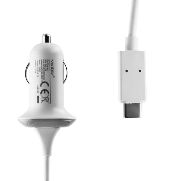 Ventev Essentials Series Dash 121c Car Charger 2.1A/10W USB-C Connector - White