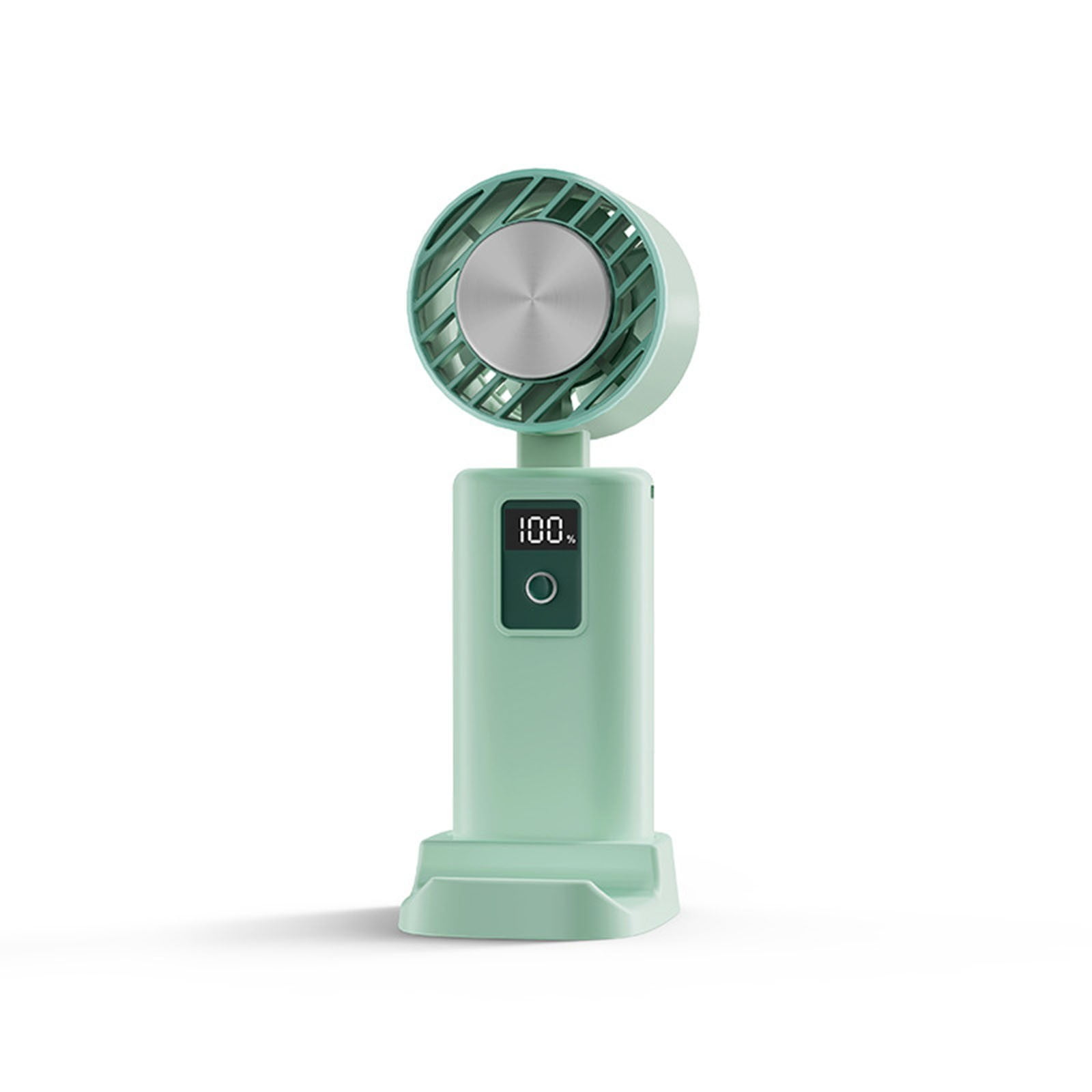 Ventiladores De Pie Aire Frio Portable Handheld Fan Mini Folding With Digital Display Silent Desktop Fans 3600mAh 15 Hours Of Ultra Long Strong Wind Rechargeable Mini Fan For Outdoor Indoor