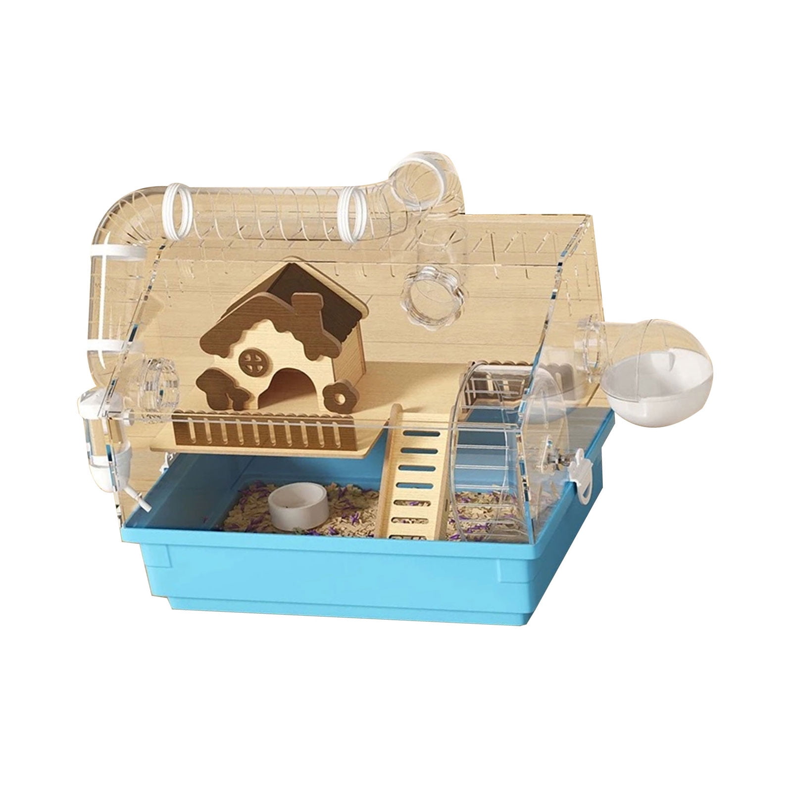 Ventilated Acrylic Hamster Cage Removable Tray Multifuncational ... - Large Hamster Playgrounds With Climbing Structures