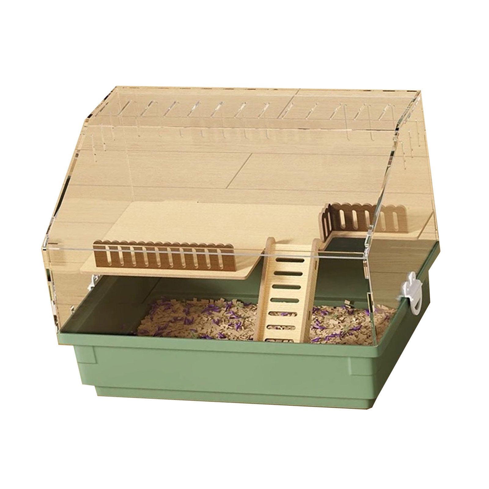 Visual Reference: Ventilated Acrylic Hamster Cage Removable Tray Multifuncational