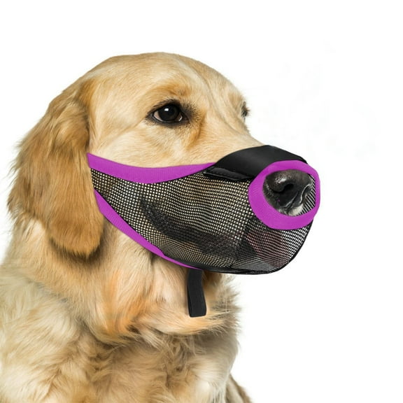 Ventilated Dog Mouth Easy To Wear Comfortable Net Muzzle For Aggressive Dog and Chewers Outdoor Walking Training