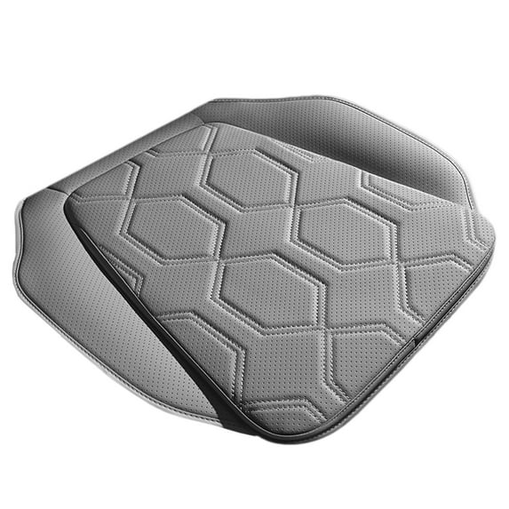 Ventilated Leather Car Seat Pad, All-Season Perforated Cooling Cushion for Sedans SUVs (20x20x1in)