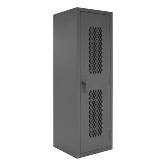 Ventilated Locker - Gray - 24 x 24.12 x 78 in. - 4 Adjustable Shelves
