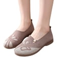 thumbnail image 1 of Ventilated Mesh Slip On Flats for Elderly Ladies, Pearl Decor Comfort Footwear Daily Walking Trips, 1 of 4