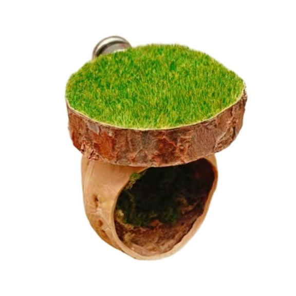 Ventilated Reptiles Shelter Cave Jumping Spiders Hideouts Enclosure with Base for Terrarium Easy Installation