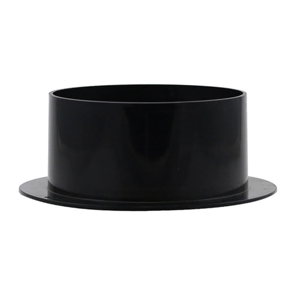 Ventilation and Exhaust Duct Connector Made of ABS, Straight Pipe Flange Design for Secure Pipe End Connections with Smooth and Wall Mount Installation (110mm)