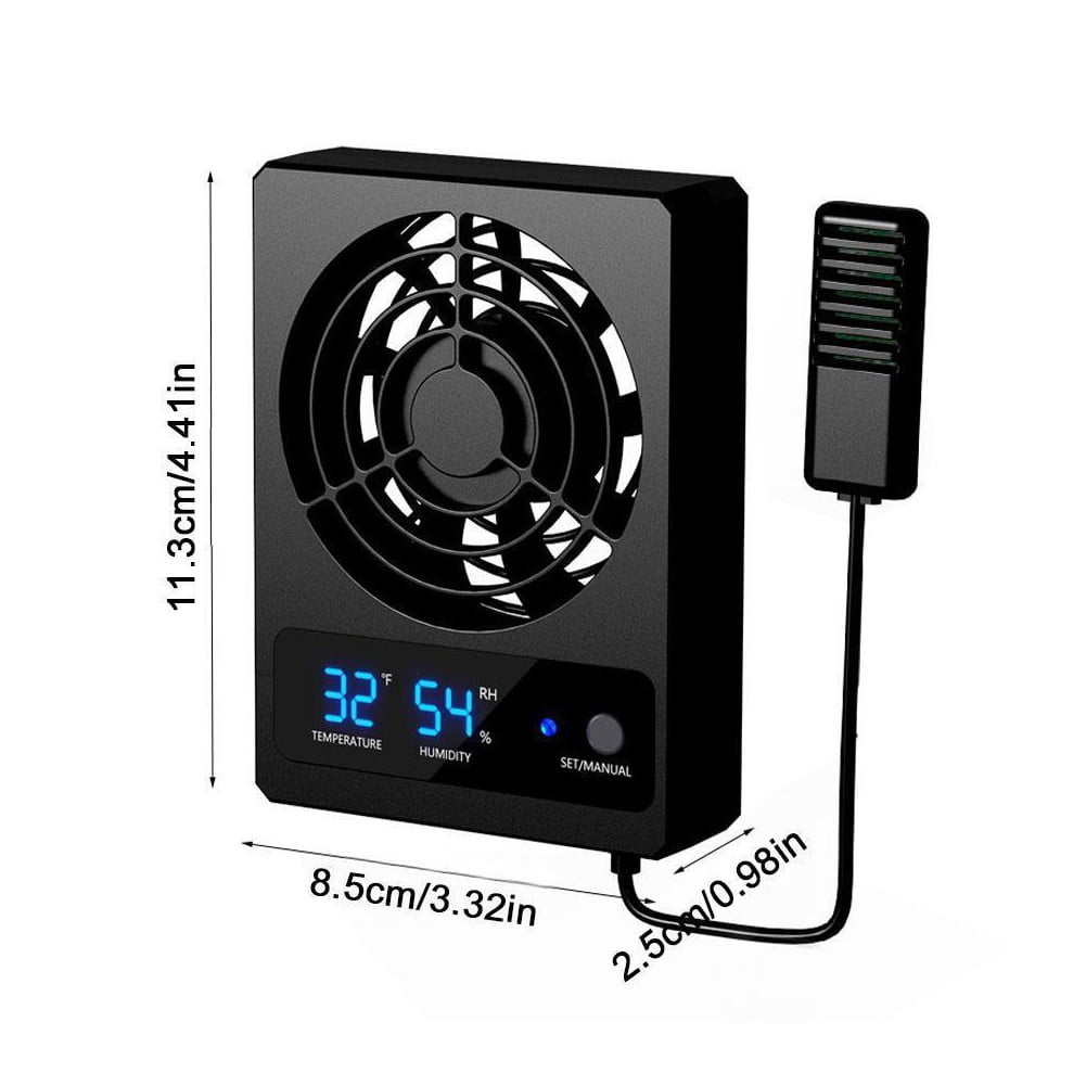 Ventilation Fan for Reptile Enclosure, Dehumidifier for Rainforest