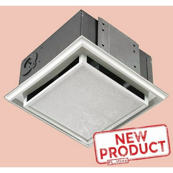 Ventless Bathroom Exhaust Fan Non-Ducted Ceiling or Wall Mount Air Circulation