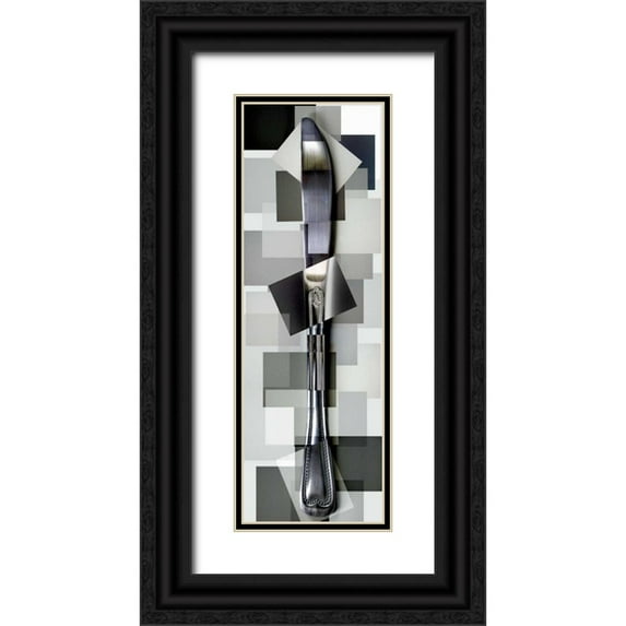 Ventosa, Pep 11x24 Black Ornate Wood Framed with Double Matting Museum Art Print Titled - Knife