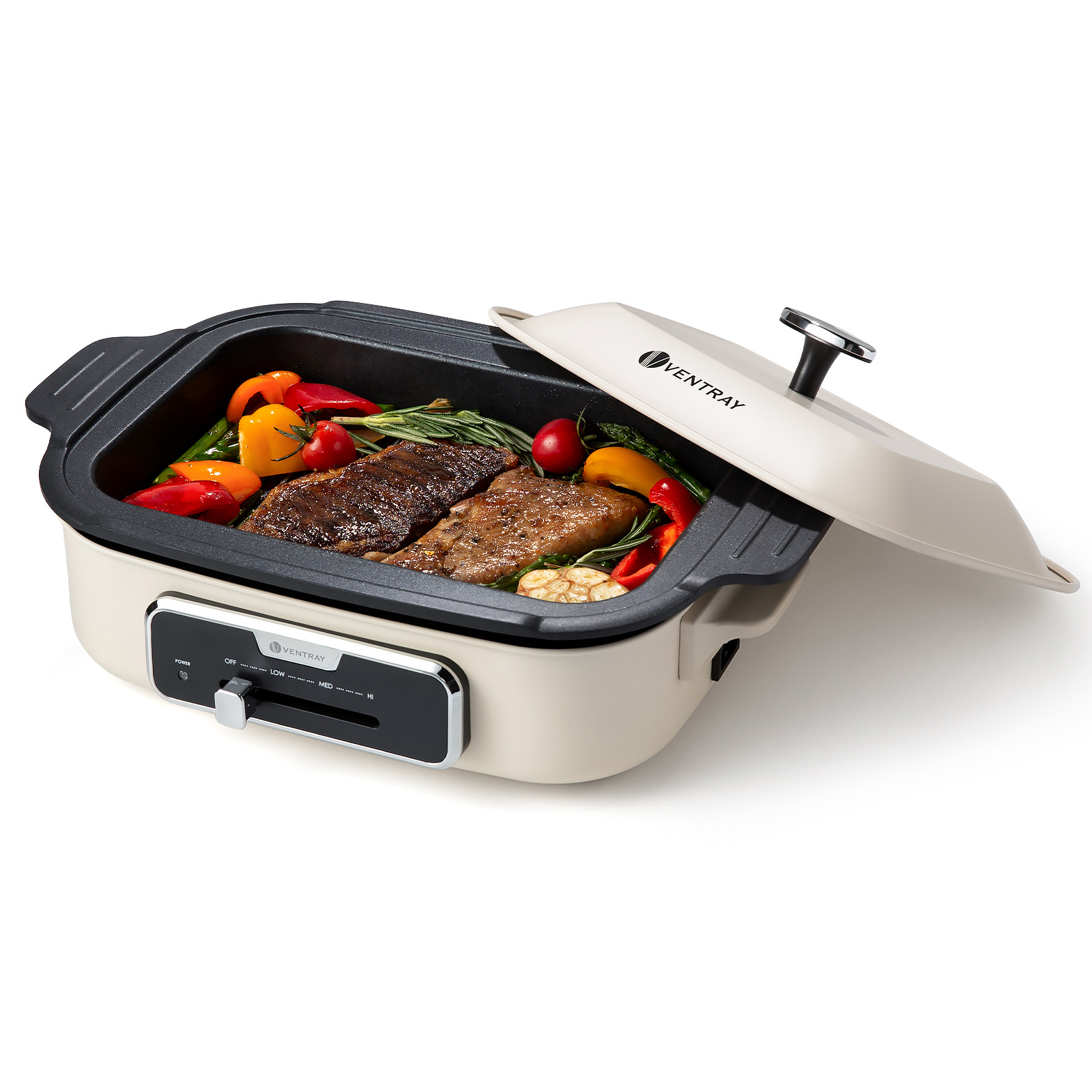 Power XL Smokeless Electric Indoor Removable Grill and Griddle Plates