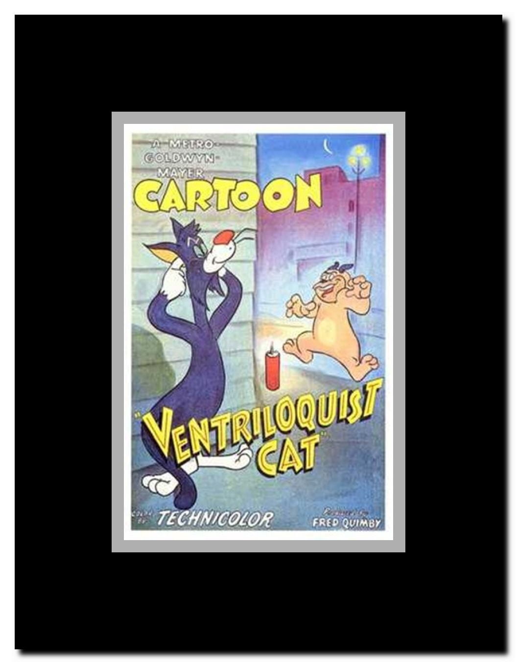 Ventriloquist Cat Framed Movie Poster