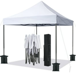 HOTEEL 10x10ft Popup Canopy Waterproof 4 Sidewalls Instant Outdoor Shelter Party Canopy Blue Walmart