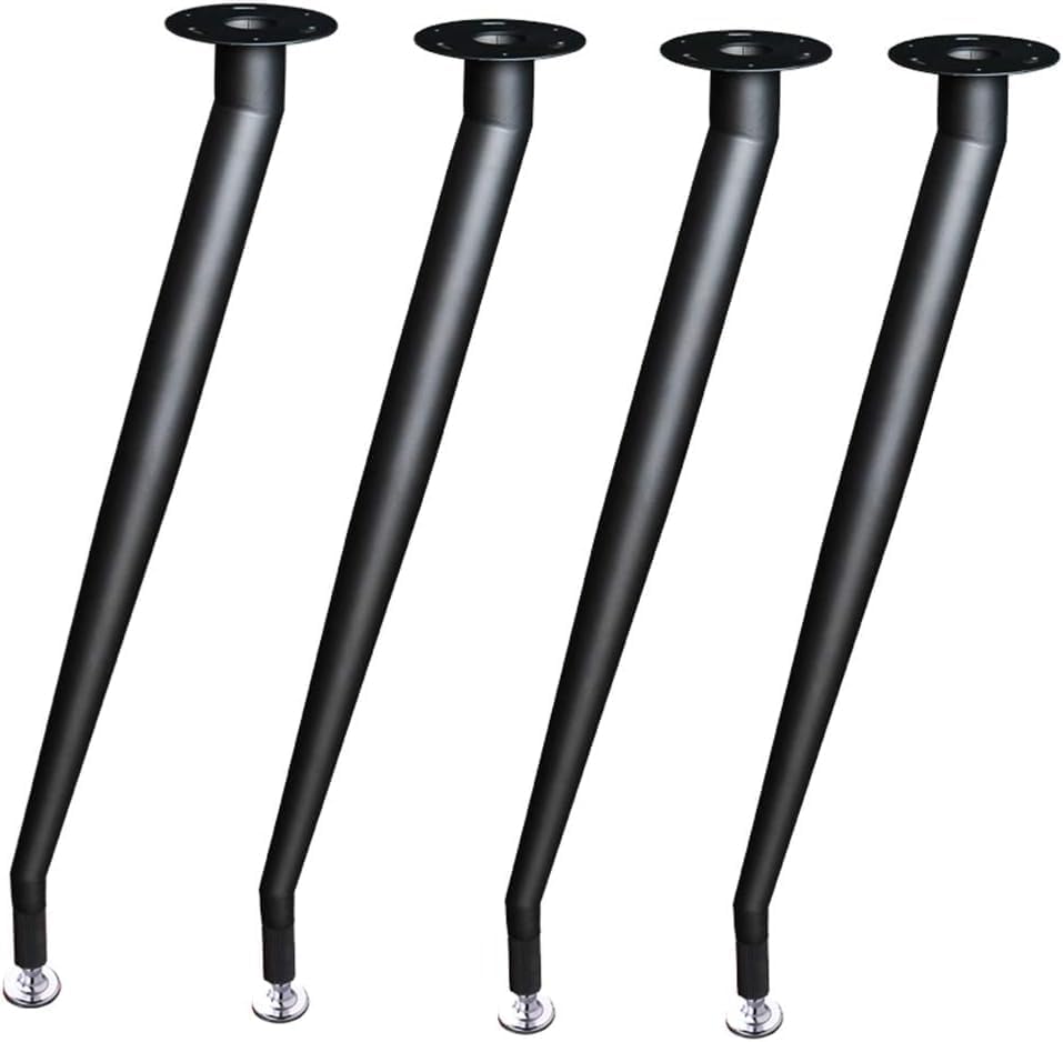 Ventuos New Town Furniture 30 Tapered Metal Table Legs 4 Pack Modern ...