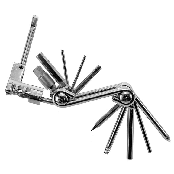 Ventura 11F Mini Multi Multi-Tools, Number of Tools: 11, Hex 2mm, 2.5mm, 3mm, 4mm, 5mm, 6mm, 8mm, T25, Phillips, Flat