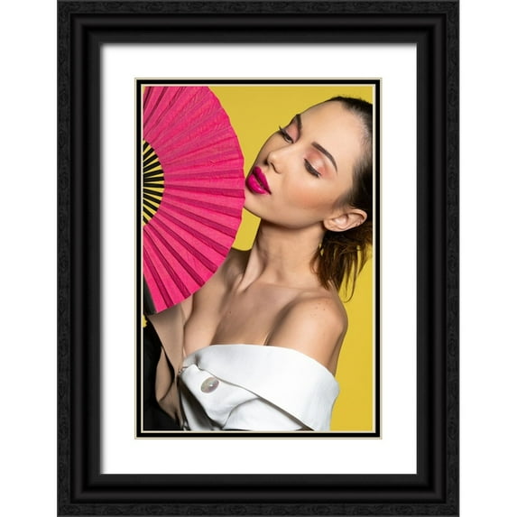 Ventura, Andrea 11x14 Black Ornate Wood Framed with Double Matting Museum Art Print Titled - Liana portrait