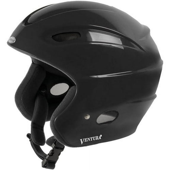 Ventura Black Skiing/Snowboarding Racing Star II Helmet