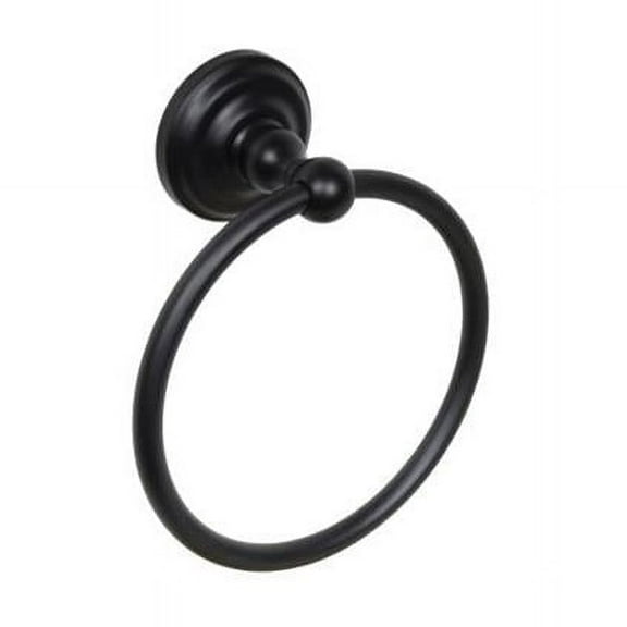 Ventura Collection Metal Towel Ring, Matte Black