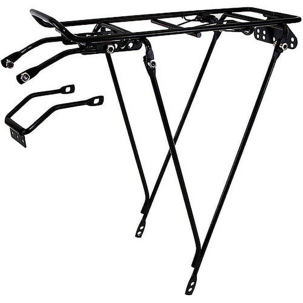 Adjustable Black Steel Rear Bicycle Carrier Rack