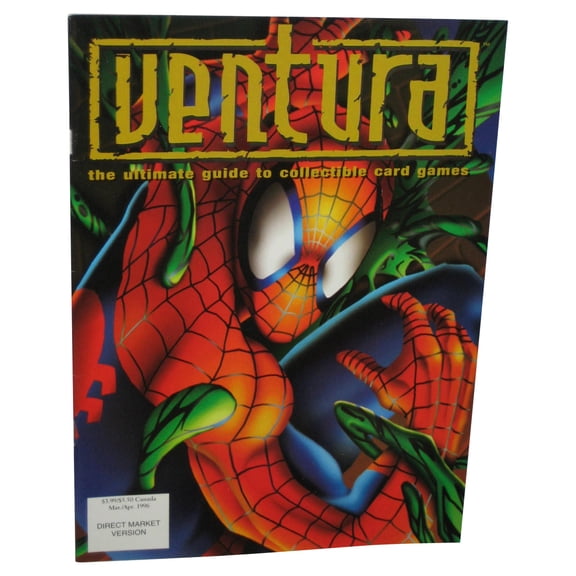 Ventura Ultimate Guide To Collectible Card Games Mar / Apr 1996 Magazine Book - (Spider-Man Cover)