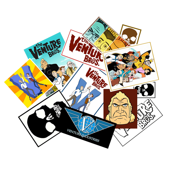 Venture Bros. Cartoon Sticker Assortment Set of 12