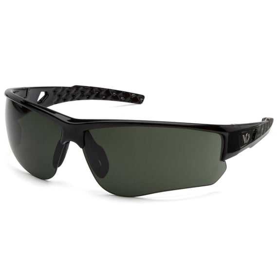 Venture Gear Atwater Forest Gray H2X Anti-Fog Lens with Black and Silver Frame