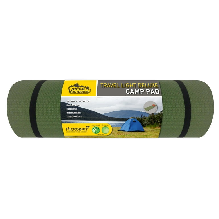 Venture Outdoors 25x78 Foam Sleeping Pad, Green 