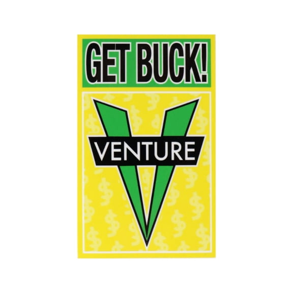 Venture Shake Junt Get Buck 4.5-Inch Small Sticker