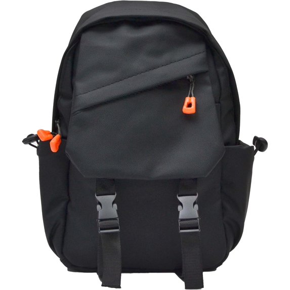 Venture Sling Bag for Men and Women - 11.5x9.5x3.5 Black Womens and Mens Crossbody Bag with Zippered Pockets