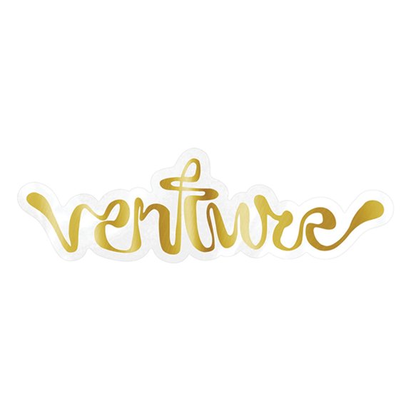 Venture Small Decal Gold Scribble