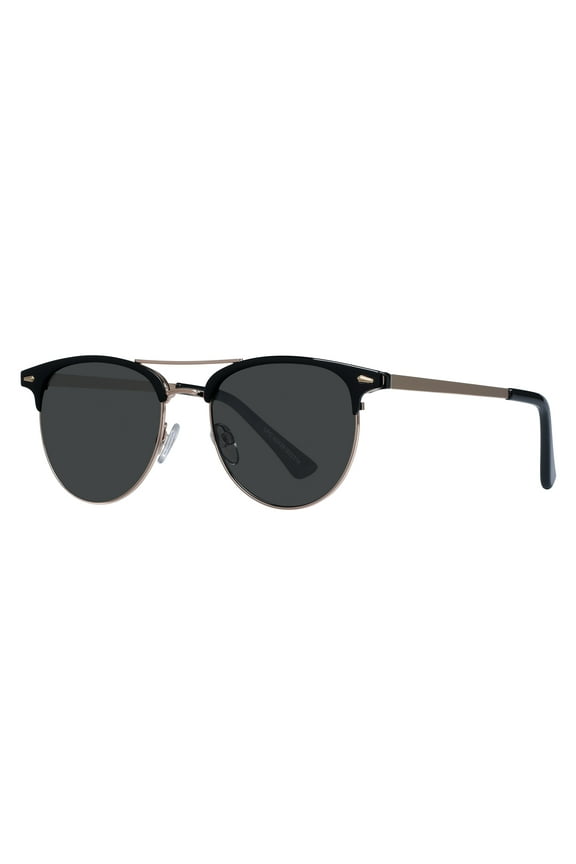 Eyewear Venture Black and Gold Frame Unisex Club Sunglasses