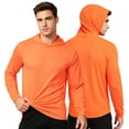 thumbnail image 1 of 2-Pack Men's UPF 50+ Sun Protection Hoodie Long Sleeve Moisture Wicking Quick Dry Lightweight for Outdoor Sports, 1 of 6