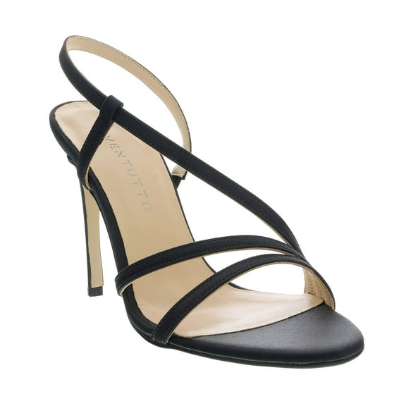 Ventutto Black Classic Strappy High Heel Sandal-9 for womens