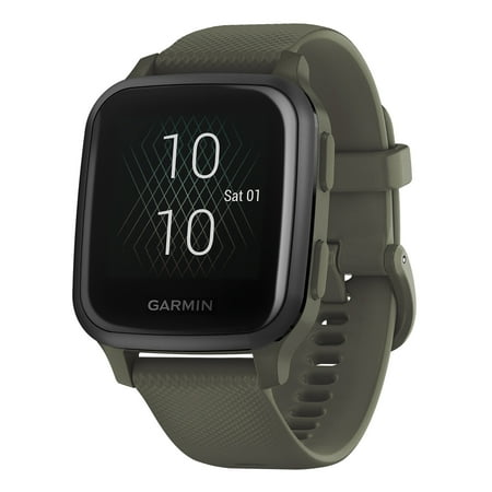 Garmin USA - Venu Sq Music Edition GPS Smartwatch 33mm Fiber-Reinforced Polymer - Moss